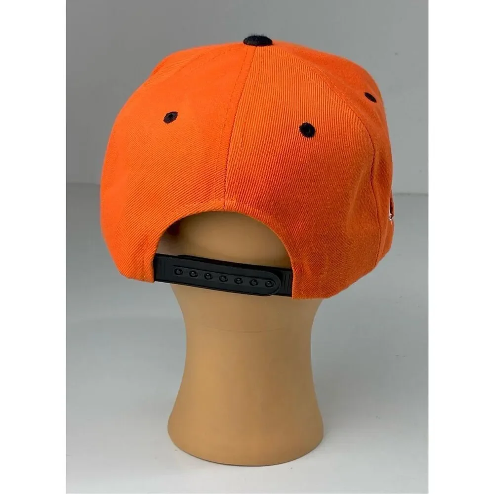 Zephyr Lacer Collection Headwear Snapback Hat Cap Adult One Size Orange Black BL